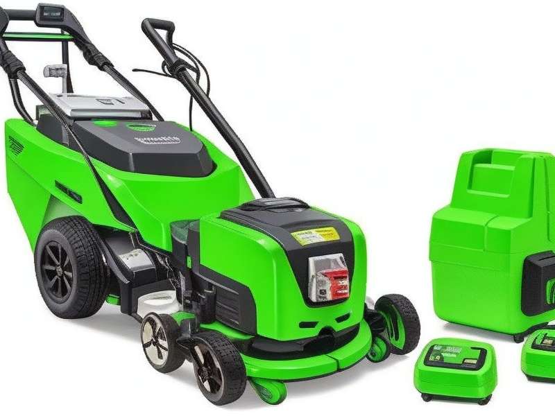 Greenworks 48V 17 Brushless Cordless Lawn Mower + 24V Drill Driver, (2) 4.0Ah USB Batteries
