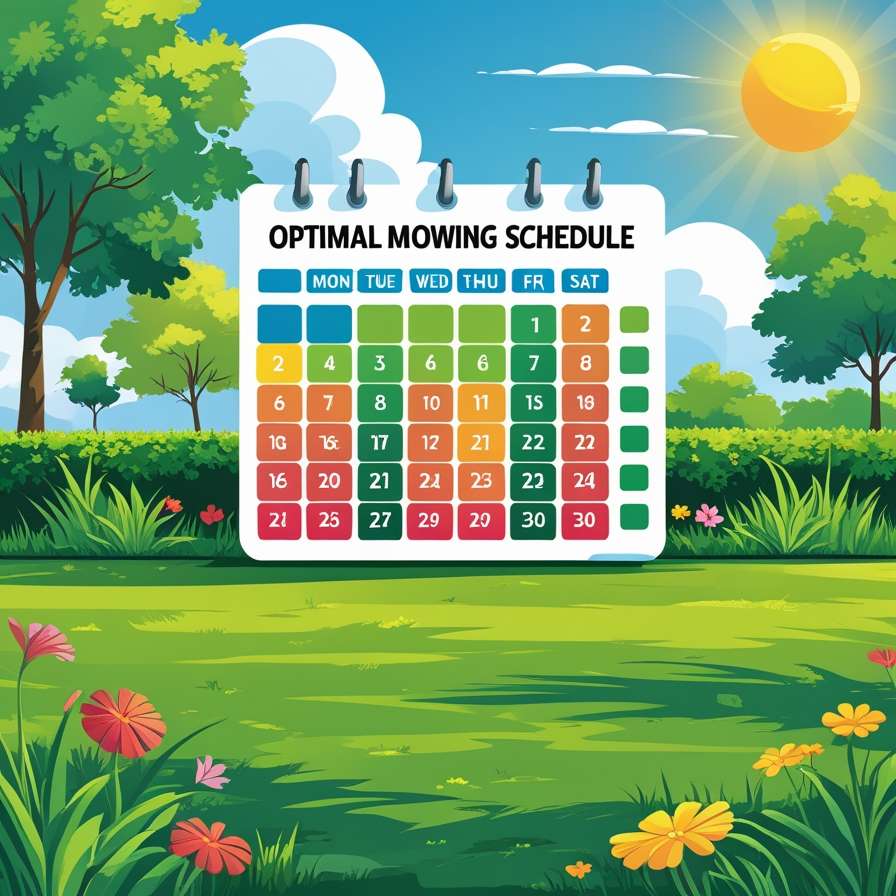 Optimal Mowing Schedule for Summer